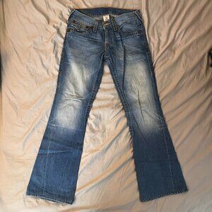 True Religion Joey Bootcut Jeans Men Size 30 Flap Pocket Made in USA Y2K